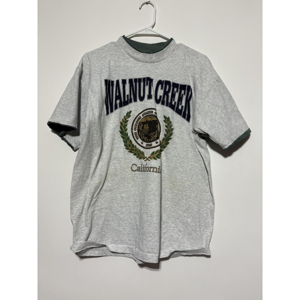 Walnut Creek California Shirt Mens Large Signal Sport Made USA Vintage Shirt